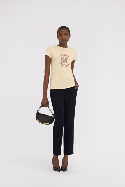 RC T-Shirt with Monogram RC Ivory SWT60A-JD062