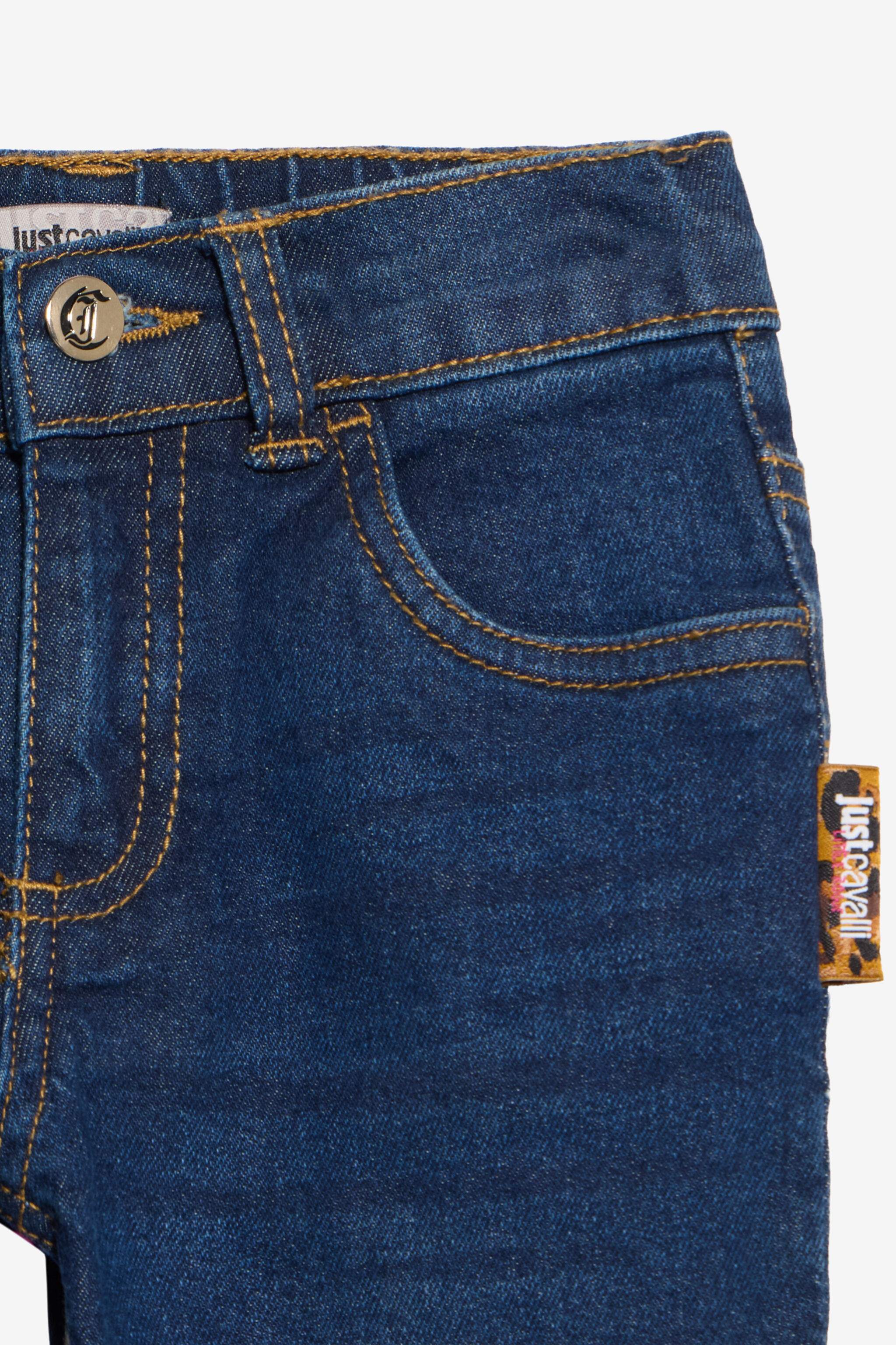 JC Denim Jeans with Logo Patch Detail JC Denim Jeans with Logo Patch Detail DARK WASH XFJ21L-DS010