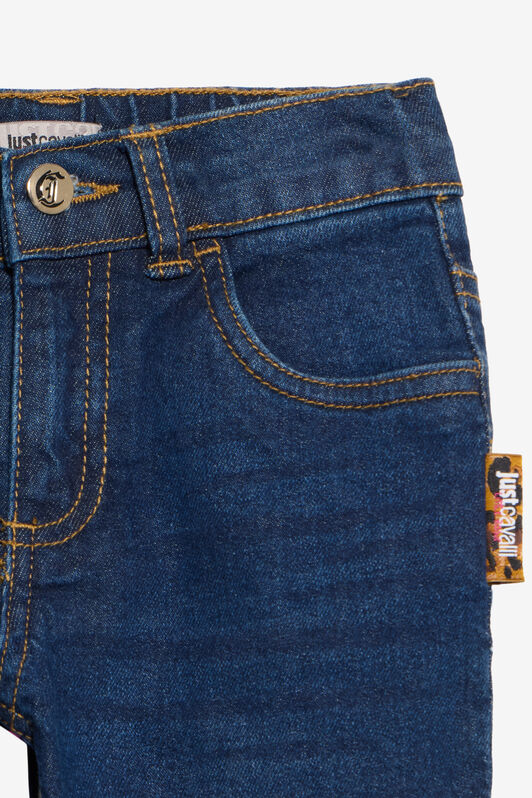 JC Denim Jeans with Logo Patch Detail JC Denim Jeans with Logo Patch Detail DARK WASH XFJ21L-DS010