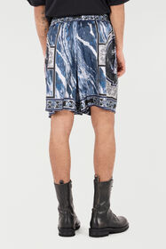 RC Short With Marble Print And Accents RC Short With Marble Print And Accents Dark blue URT271-4QN64