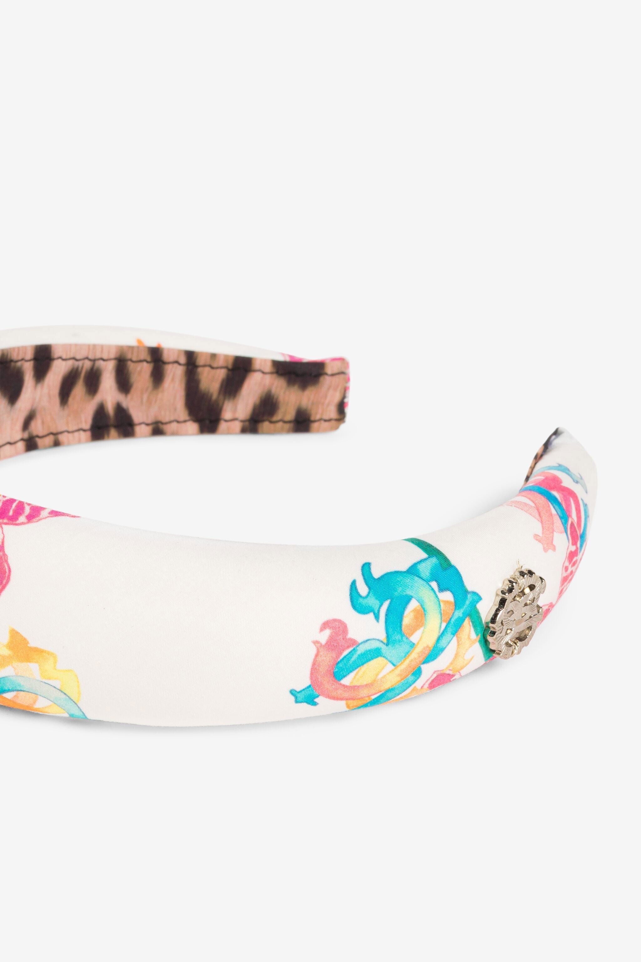 JU Haarreif mit Blumen-Print JU Haarreif mit Blumen-Print White QJI015-CIG29