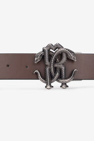 RC Belt With Monogram Mirror Snake Black URC003-PZ178