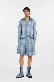 RC Silk Shirt with Baby Jaguar Print QUIET HARBOUR WNT712-4QR31