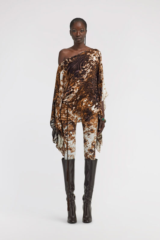 RC Appaloosa Print Kaftan Brown TKT725-HEN08