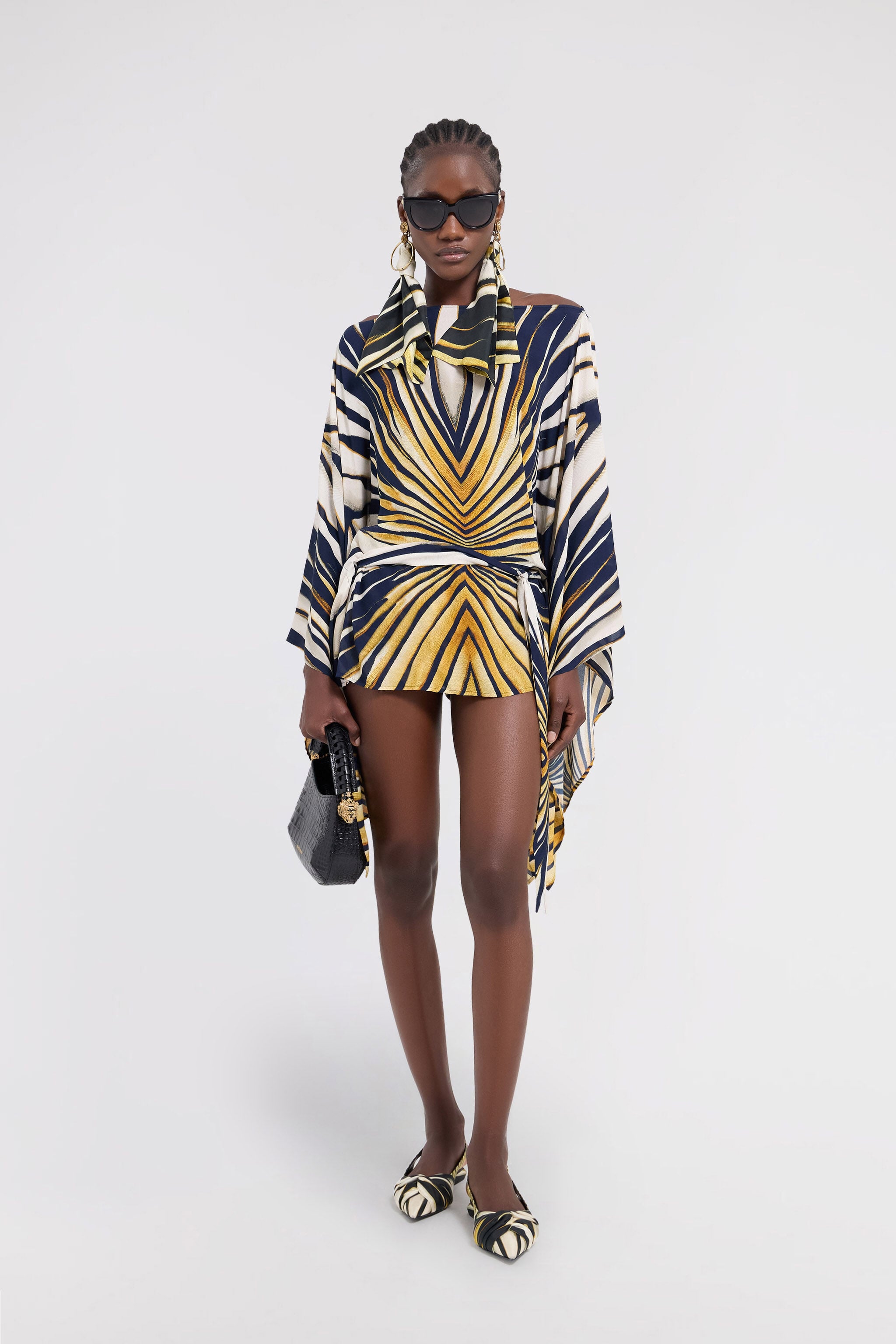RC Ray Of Gold Print Kaftan Gold TKT725-7HM33