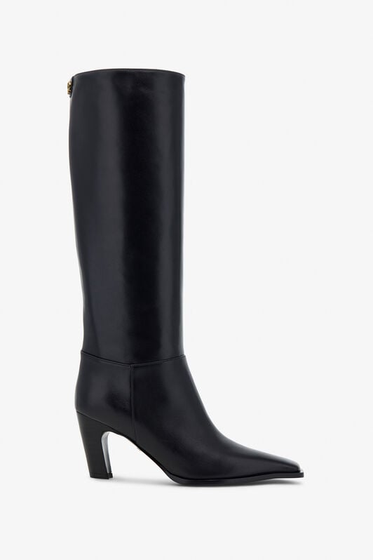 RC Leather knee-high boots RC Leather knee-high boots Black TKS022-PZ200