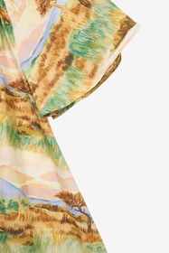 JU Safari-Print Dress Light brown UJT10E-7MO40