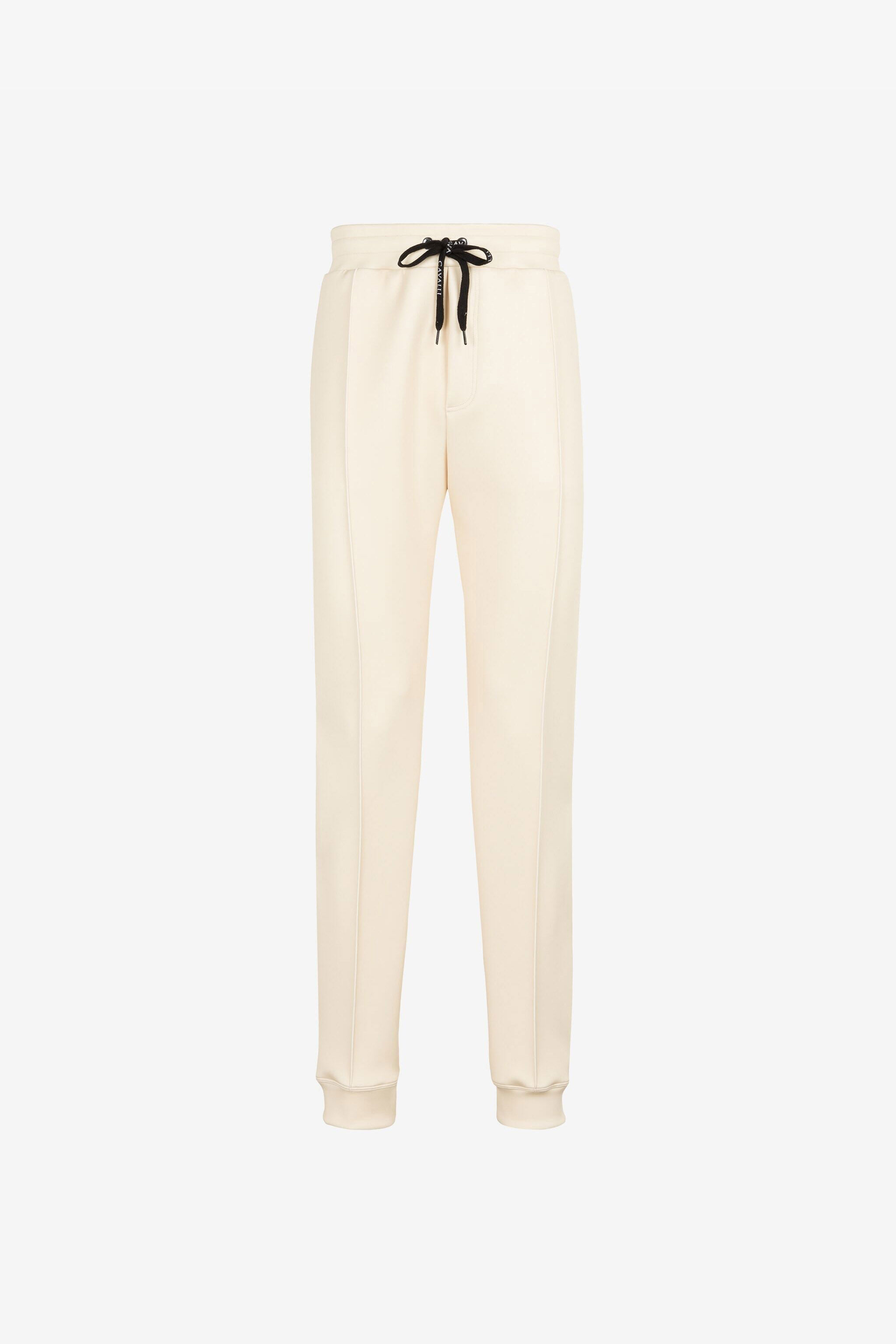 RC Mirror Snake logo-embroidered track pants RC Mirror Snake logo-embroidered track pants Ivory QRT25E-FT001