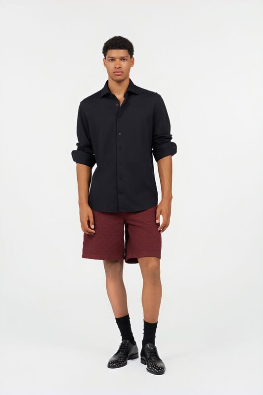 RC Black Shirt With Monogram RC RC Black Shirt With Monogram RC BLACK QOT70H-CE007
