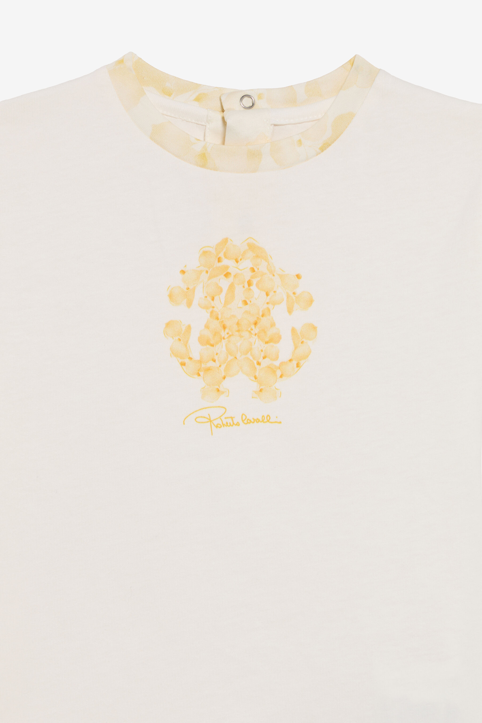 JU Baumwoll-T-Shirt mit floralem Monogram RC JU Baumwoll-T-Shirt mit floralem Monogram RC MILKY WHITE UJT602-JD001