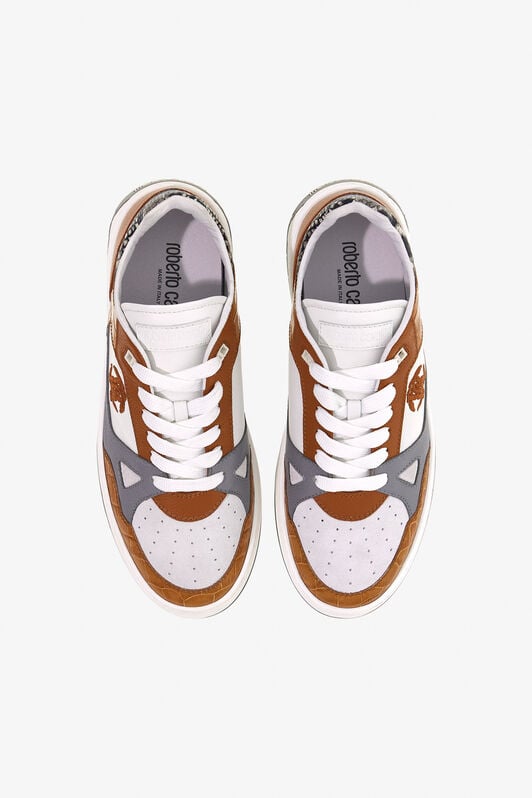 RC RC Logo Sneakers RC RC Logo Sneakers White/Brown TRS044-PZ13A