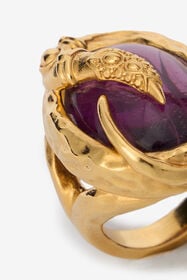 RC Bague De Cocktail Dorée Avec Améthyste ORO/AMETISTA VWG003-AM081
