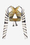 RC Ray Of Gold Print Cut-Out Top Or TKT609-OOM33