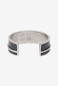 RC Bracelet rigide noir et palladium avec Fang PALLADIUM BLACK VRG012-AM007