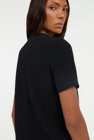 RC Mini Dress With Lace On The Hem Black VKT135-KU013