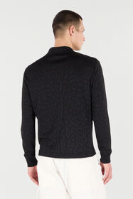RC Jaguar Skin Long-Sleeved Knitted Polo RC Jaguar Skin Long-Sleeved Knitted Polo Black VRM641-MQ028