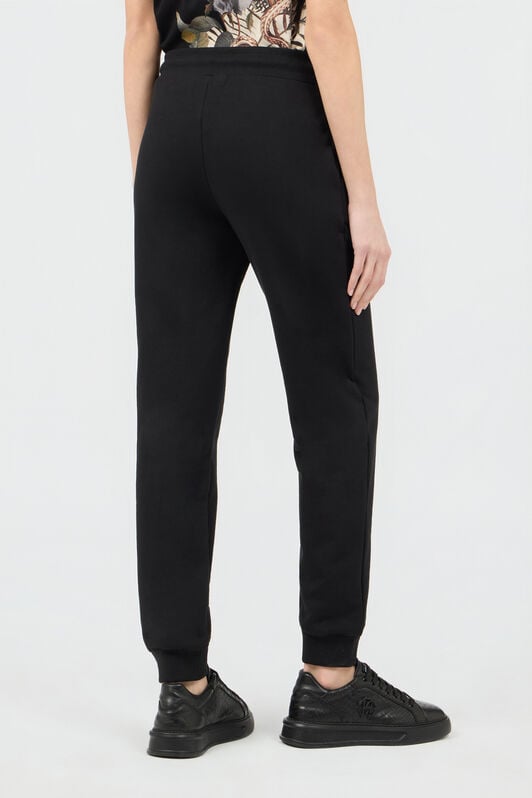 RC Joggers Neri in Cotone con Monogram RC RC Joggers Neri in Cotone con Monogram RC BLACK SOT20G-CF008