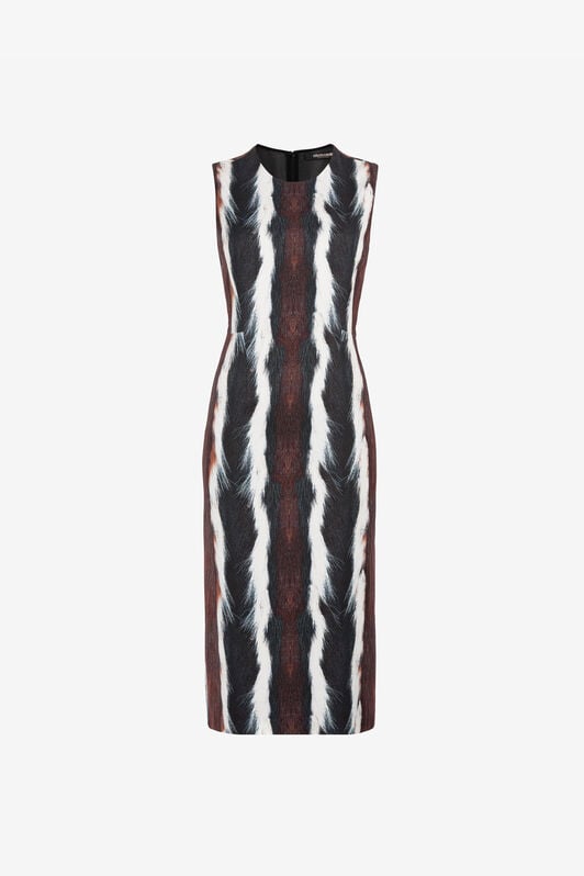 RC Kleid mit Animal-Print RC Kleid mit Animal-Print Dunkelbraun/Weiß RKT143-ORH05