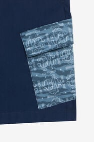 JU Shorts With Contrasting Pockets Dark blue UJT25D-CH004