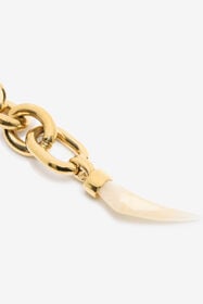 RC Necklace With Fang Charm RC Necklace With Fang Charm Gold UKG002-AM015