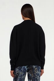 RC Black sweater with Monogram Mirror Snake NERO VKM624-MQ013