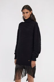 RC Turtleneck Sweater Black TKM622-MQ001