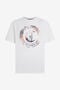 JC White T-Shirt with JC Monogram and Logo JC White T-Shirt with JC Monogram and Logo WHITE VFT032-VF076