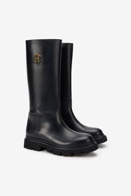 RC Black Boots With Gold Emblem BLACK TOS00N-PZC15