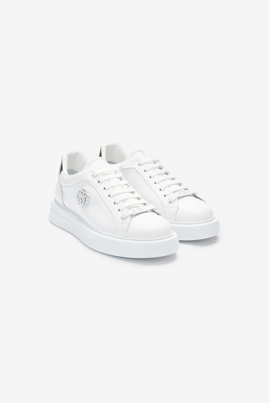 RC Weißer Leder-Sneaker mit Monogram RC RC Weißer Leder-Sneaker mit Monogram RC Weiß POS00D-PZ085