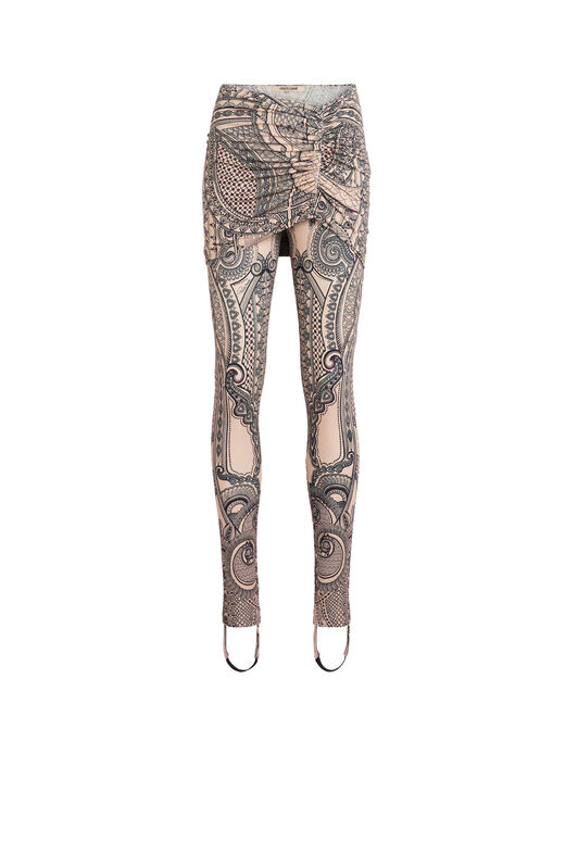 RC Leggings con stampa Henna Tattoo INDIGO/NUDE JQT205-8FS08