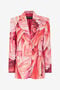 RC Jacket in Silk with Plumage Print RC Jacket in Silk with Plumage Print PEONIA SWT405-4QL71