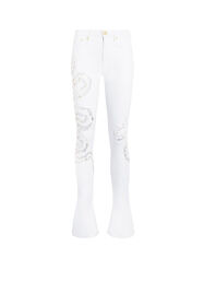 RC Snake Embellished Jeans WHITE IQJ231-DE005