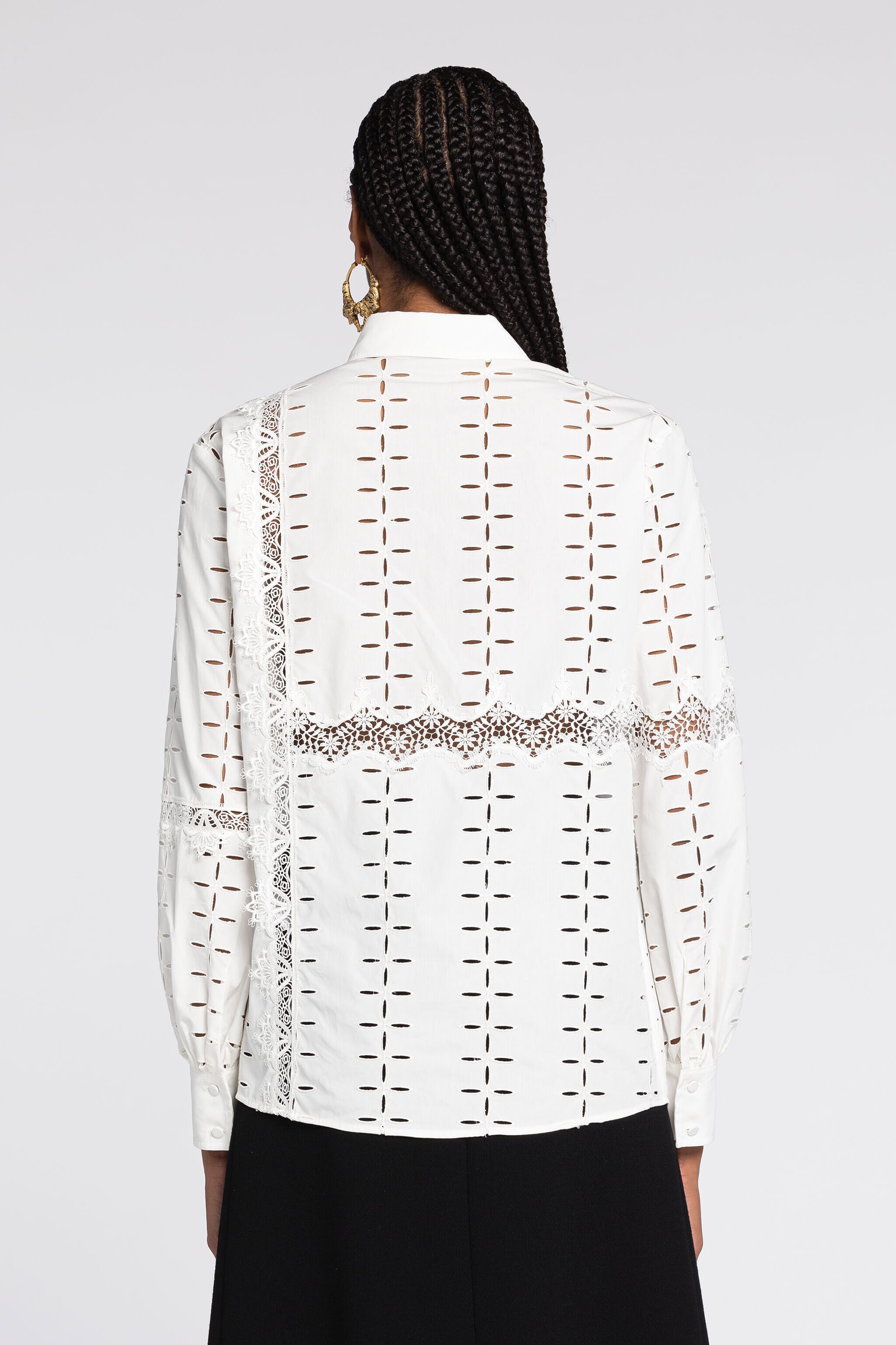 RC Cut.out embroidered shirt RC Cut.out embroidered shirt White QKT701-CH030