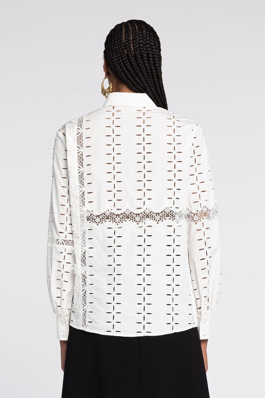 RC Cut.out embroidered shirt RC Cut.out embroidered shirt White QKT701-CH030