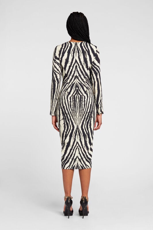 RC Freedom-Print Zip Dress RC Freedom-Print Zip Dress Black/White OKT109-ORC80