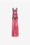 RC Spitzenbesetztes Batik-Kleid RC Spitzenbesetztes Batik-Kleid Fuchsia QKT132-GG039