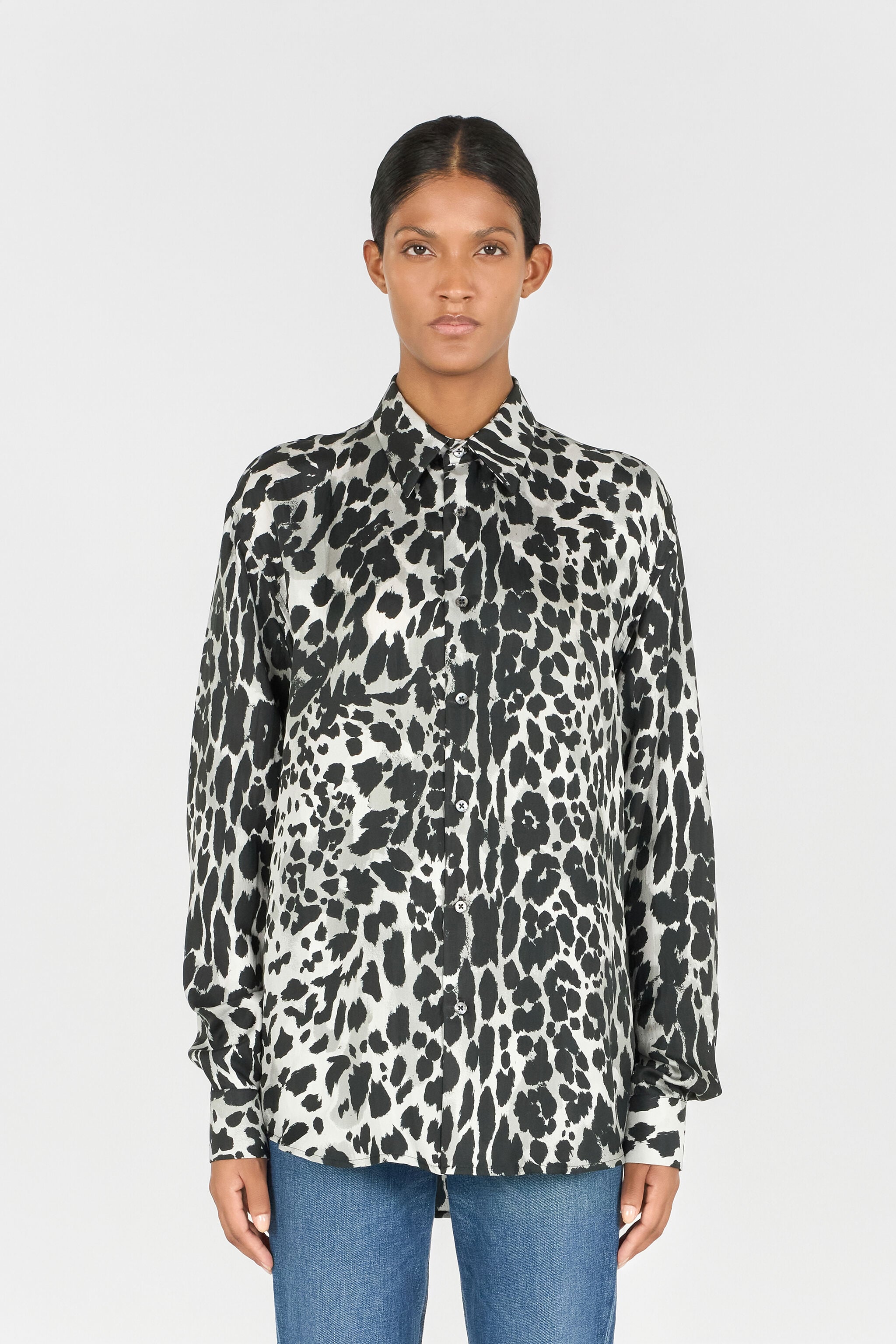 jaguar dress shirt Shirt with jaguar print in Brown for Women