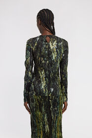 RC Top con stampa Marble Verde scuro TWT600-7NN20