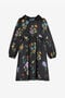 JU Kleid mit Blumen-Print JU Kleid mit Blumen-Print Schwarz RJT10P-2NH92