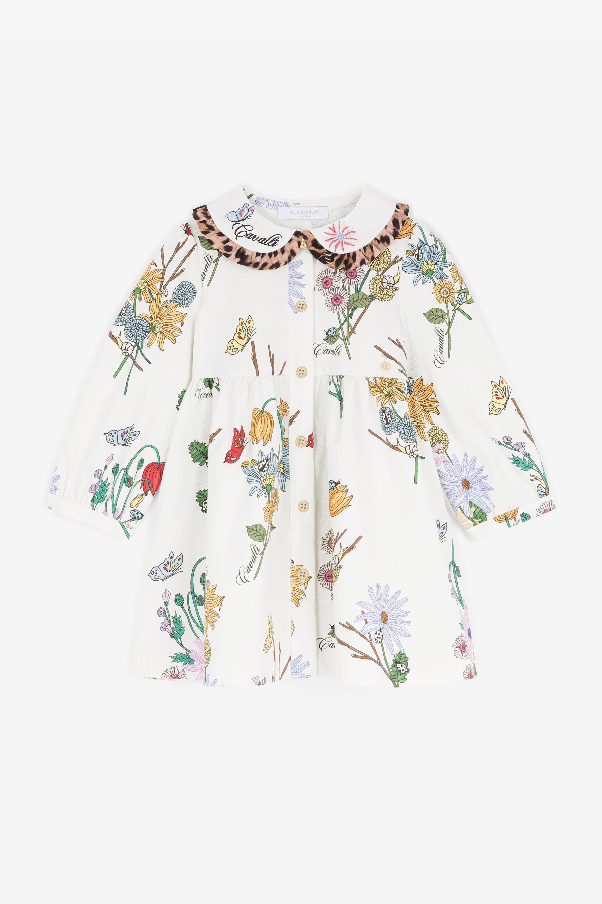 JU Floral-Print Dress JU Floral-Print Dress White RJT10E-FMH89