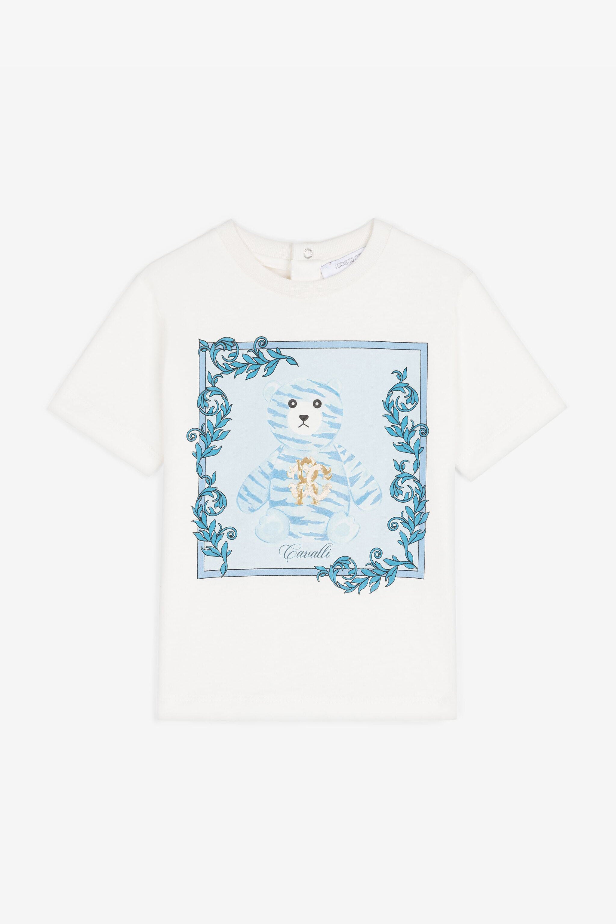 JU Bear-Print Cotton T-Shirt JU Bear-Print Cotton T-Shirt Weiß RJT617-JD001