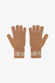 RC Gants En Laine Mélangée À Logo Marron clair TALR25-IR042