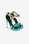 RC Crystal-Embellished Panther Head Sandals RC Crystal-Embellished Panther Head Sandals Light blue OQS032-PA001
