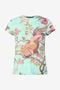 RC T-Shirt With Oriental Bird Print RC T-Shirt With Oriental Bird Print Синий/Розовый VKT61A-3DP76