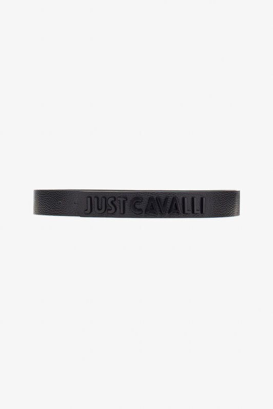 JC Just Cavalli Logo Belt JC Just Cavalli Logo Belt Noir TFC002-TF324