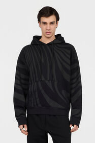 RC Zebra Print Sweatshirt BLACK XNT69A-FOT26