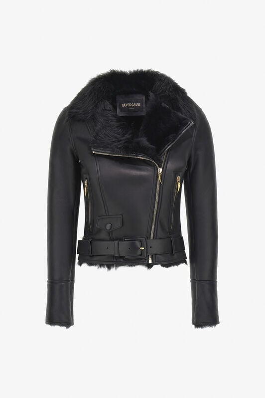 RC Shearling Biker Jacket RC Shearling Biker Jacket Black TKP801-ZC002