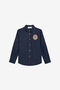 JU Blue Denim Shirt With Monogram RC Patch JU Blue Denim Shirt With Monogram RC Patch MEDIUM BLUE VJJ70A-DL013