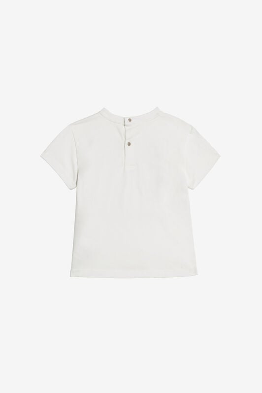 JU T-Shirt With Marine Print And RC Monogram JU T-Shirt With Marine Print And RC Monogram White UJT603-JD001