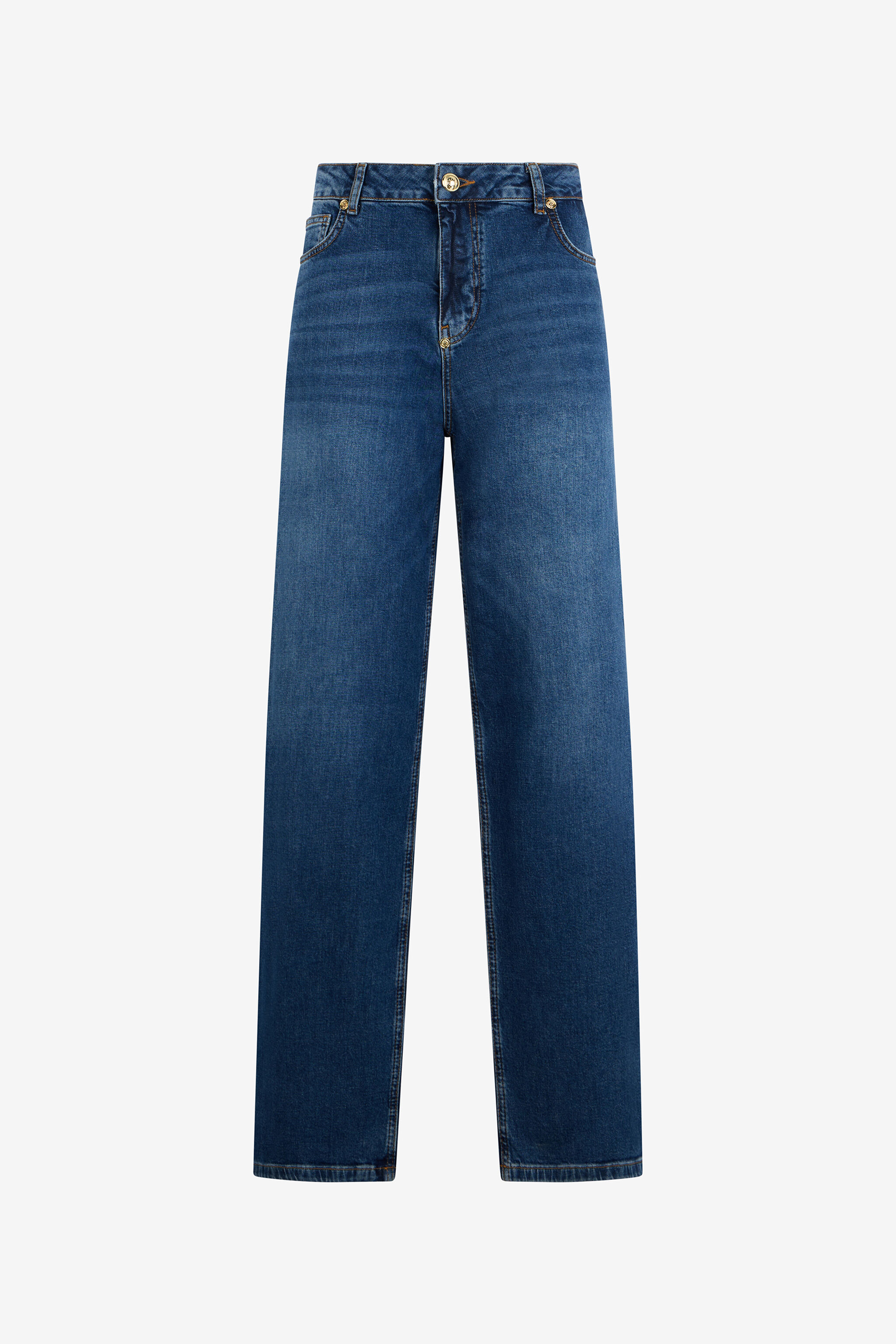 RC Blue Jeans Trousers with Monogram RC RC Blue Jeans Trousers with Monogram RC DARK BLUE QOJ207-DLO08